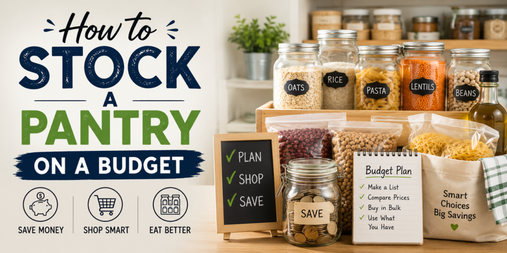 how to stock a pantry on a budget