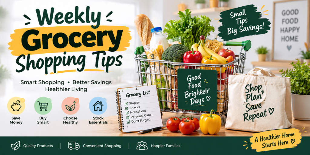 weekly grocery shopping tips