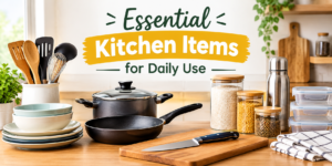 Essential kitchen items for daily use