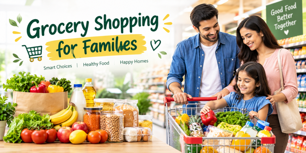 Grocery shopping for families