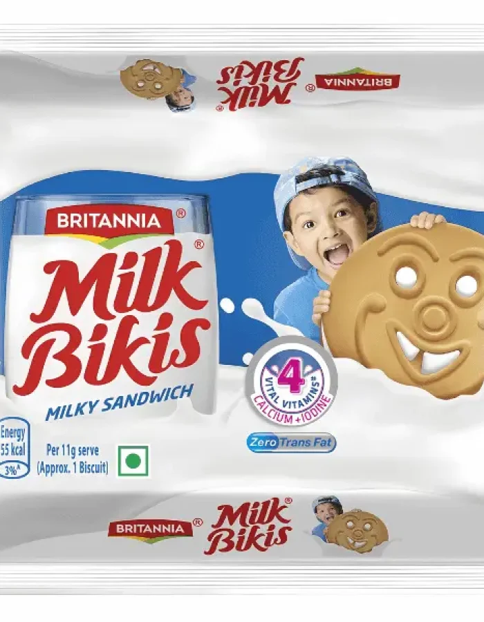 Britannia Milk Bikis Milky Sandwich Biscuits