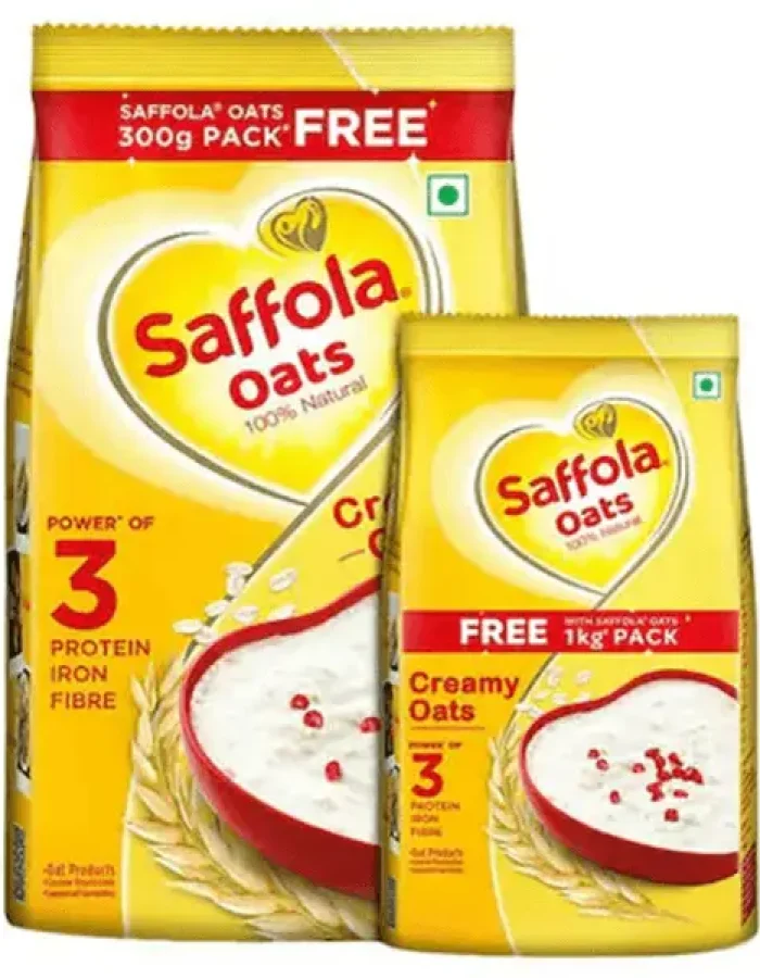 Saffola Oats 900gm + 300 Gm Free